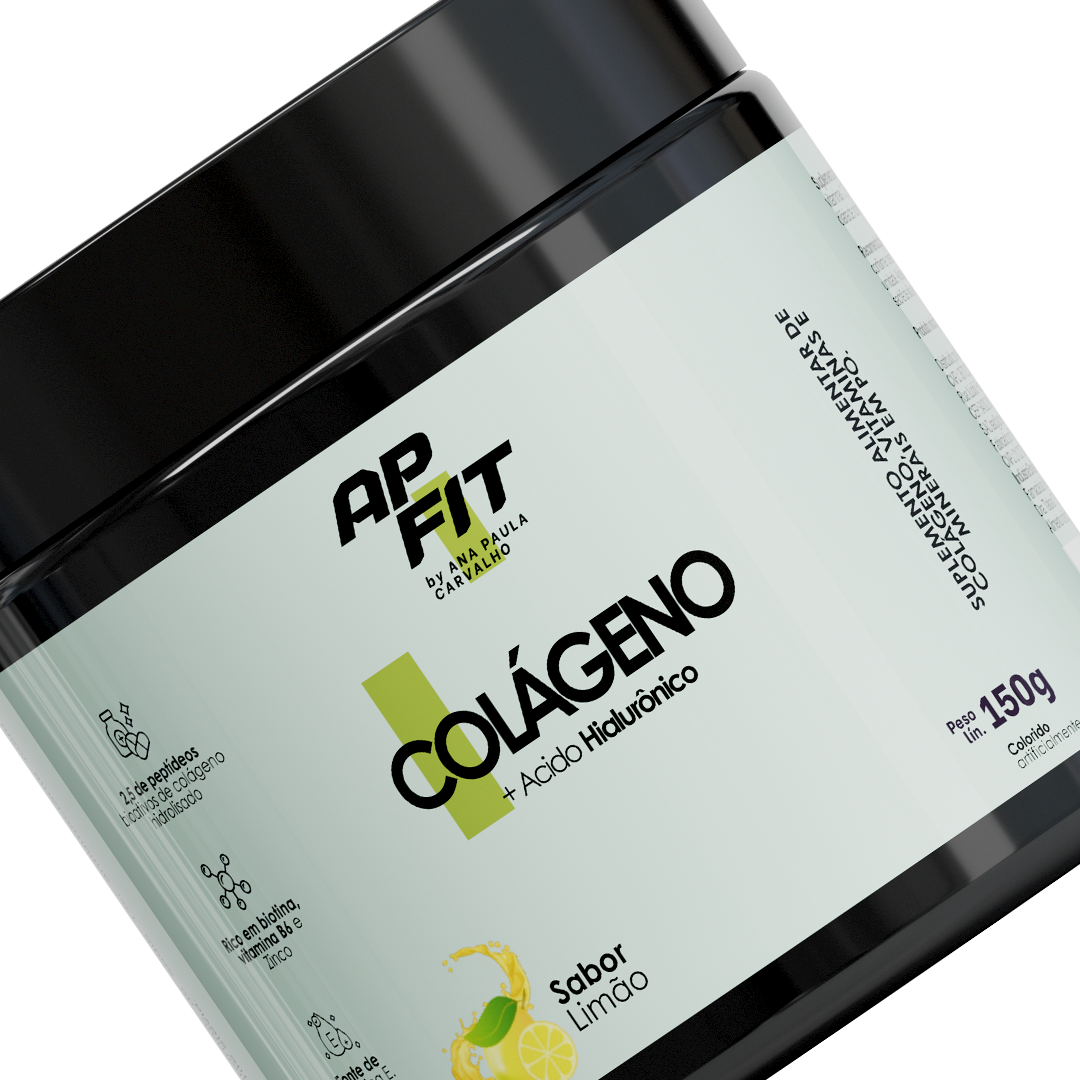 APFIT Colágeno Hidrolisado Sabor Limão - Pele e Articulações 150g