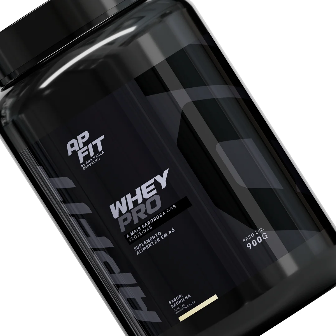 APFIT Whey Protein ApFit Baunilha - Massa Muscular 900g