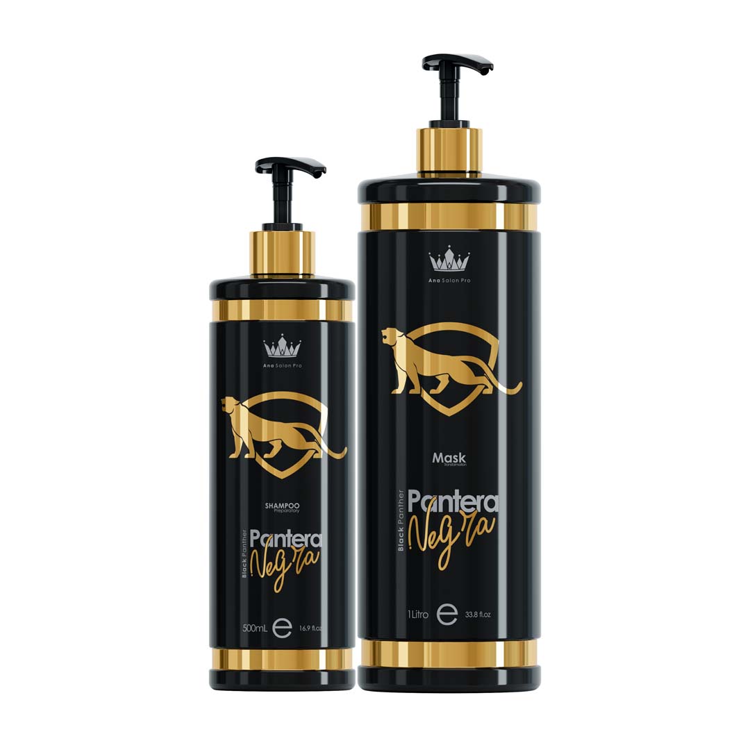 APPRO Pantera Negra - Kit Completo (Shampoo + Máscara)