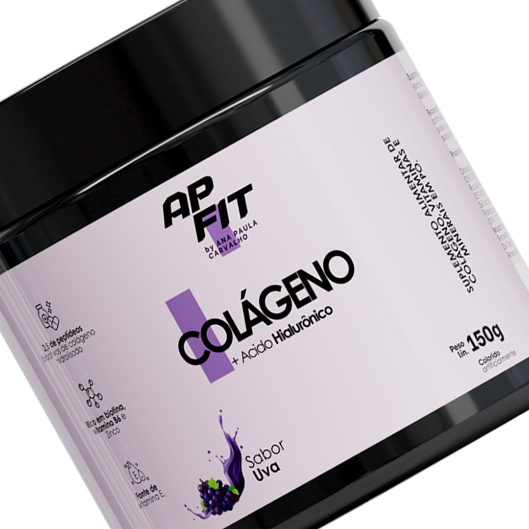 APFIT Colágeno Hidrolisado Sabor Uva - Pele e Articulações 150g